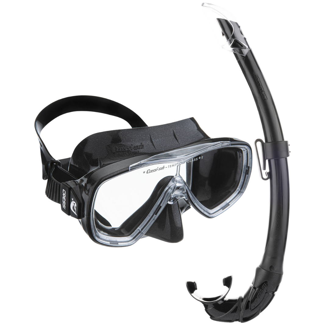 Combo Snorkeling nero