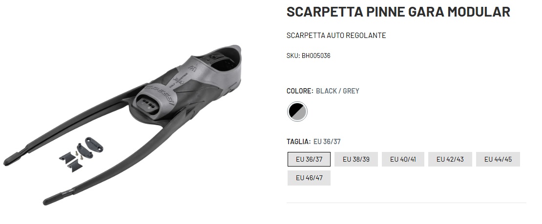 scarpetta modular cressi